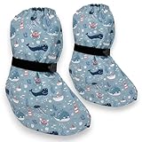 HECKBO Baby Regenfüßlinge - Wasserdichte Schuhüberzieher 3-18 Monate, Fisch &...