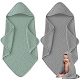 GBKDQQ 2 Pack Baby Handtuch Kapuze, 90X90cm Kapuzenhandtuch Baby，Super...