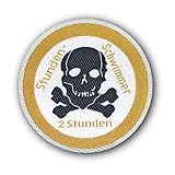 Seepferdchen® offizielles Totenkopf Abzeichen Gold zum Aufnähen | 2h Totenkopf...