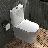 Mai & Mai Stand-WC Aachen304T aus Keramik spülrandloses-WC Weiß...