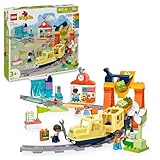 LEGO DUPLO Town Große interaktive Eisenbahn - Motorikspielzeug für Kinder ab 3...