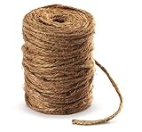 100M Garten Kordel 4 mm JuteSchnur Absofine Natürliche Jute Bastelschnur für...