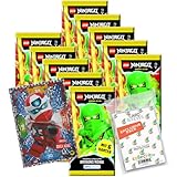 Bundle mit Lego Ninjago Serie 9 Trading Cards - 10 Booster + Lego Ninjago Serie...