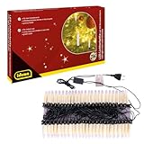 Idena 31839 - LED Lichterkette mit 50 Kerzenlichtern, elfenbeinfarbene Kerzen...