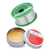 Lötzinn 0.8mm mit 10g Lötpaste, Lötzinn Bleifrei mit Kolophonium kern,...
