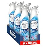 Febreze Lufterfrischer Spray Aprilfrisch, 6 × 185 ml, 2-in-1 Geruchsbekämpfung...