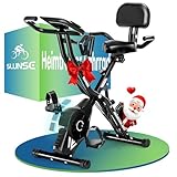 Heimtrainer Fahrrad, SLUNSE 2025 Neu Hometrainer Fahrrad mit stabilem...