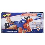 NERF N-Strike Elite Hyper-Fire halbautomatischer Spielzeugblaster, mit...