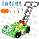 Herefun Rasenmäher Kinder Seifenblasenmaschine, Seifenblasen Rasenmäher mit...