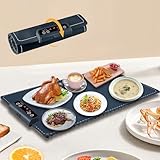 CHEERLINK Warmhalteplatte für Speisen, Speisenwärmer Ganzflächige, 3...