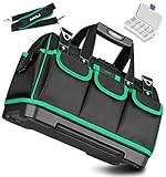 AIRAJ Elektriker Werkzeugtasche 40 * 23 * 28CM,Verstellbarem Schultergurt/Hohes...