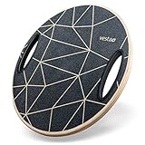 Vesta+ Balance Board Holz + Fitness App, Balance-Board aus nachhaltigem...