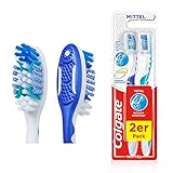 Colgate Zahnbürste Total Rundum-reinigung, mittel, 2 Stück - Handzahnbürste...