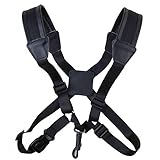 Saxophon Gurt Qualitätsleder Cross Strap mit dickeres Material auf die...