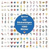 AVERY Zweckform Set Aufkleber für Kinder |1.000+ Sticker (Made in Germany, 20...