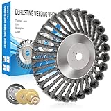 Profi Unkrautbürste für Freischneider, 25,4 mm wildkrautbürste, Drahtbürste...