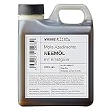 wesentlich. Neemöl mit Emulgator 1000ml - fertig gemischt für Haus und Garten...