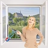 NeatiEase DIY Insektenschutz Magnetfenster,Max 100 x 130 CM,Magnet Rahmen für...