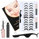 Magnetische Wimpern, Magnetische Flüssiger Eyeliner, 3D Dicke Lange Flauschige...