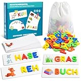 Qukir Buchstaben Lernen Lernspiele, Montessori Spielzeug ab 3 Jahre Vorschule...