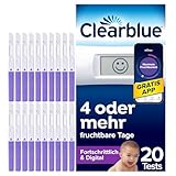 Clearblue Fruchtbarkeits-Ovulationstest-Set, 20 Tests + 1 digitaler Testhalter,...