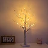 Lichterbaum Lichterzweige für Innen, LED Lichterbaum 60CM Lichterzweige 24...