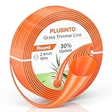 Lsnisni Trimmerfaden Mähfaden 2,4mm × 90m, Runder Trimmerschnur für...