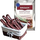 BROWIN® Naturdarm für Wurst | Premium Naturdarm für hausgemachte Würstchen,...