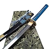 Full Tang Handgefertigtes Japanisches Samurai-Schwert Flexibles Schlangen...