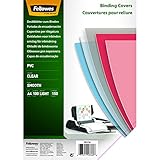 Fellowes PVC Deckblatt für Plastikbindung und Drahtbindung - Stärke 150 Mikron...