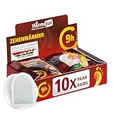 THERMOPAD Zehenwärmer – DAS ORIGINAL: 10 Paar Wärmepads für 8 Stunden...