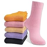 Hocerlu Thermosocken Damen, Dicke Warme Kuschelsocken Damen 5 Paar Wintersocken...