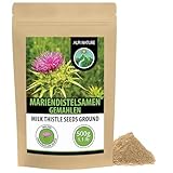 Alpi Nature Mariendistel Pulver 500g, Mariendistelsamen gemahlen, Mariendistel...