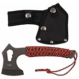 MFH Tomahawk, Redrope Stonewashed Camping Axt Outdoor-Axt mit Etui Beil...