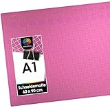 OfficeTree Schneidematte A1 - Pink & Lila - mit beidseitigen Rastern und...