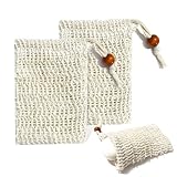 2 Stück Seifensäckchen Sisal Seifenbeutel, Natürliches Seifenbeutel Feste...