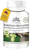 Baldrian-Extrakt Plus mit Hopfen und Melisse - 60 Kapseln - vegan | HERBADIREKT...