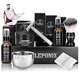 Nassrasierer Herren, Bartpflege Set für Männer inkl Safety Razor,...