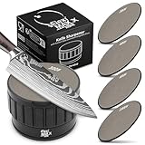 Fleximaxx Home Profi Messerschärfer – Rollschleifer mit 2 wendbaren Scheiben...