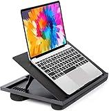 HUANUO Laptopkissen Höhenverstellbar, für max. 15,6' Notebook, Ipad, Tragbarer...