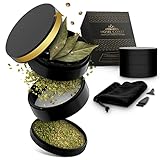 Home Coast ® Premium Grinder schwarz| Crusher Ø 63mm 4teilig | Nano Keramik...