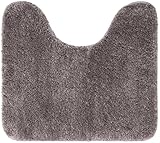 Brandsseller WC Vorleger 45x50 cm mit Ausschnitt aus weichem Mikrofaserstoff...