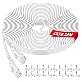 YIIFELL LAN Kabel 20meter, Cat6 Ethernet Wlan Kabel High Speed Internetkabel...