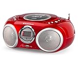 AudioSonic CD-570 CD Stereoradio (MP3, USB 2.0) rot