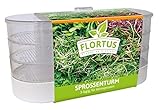 FLORTUS | Sprossenturm | Keimgerät zum Sprossen ziehen | Anzuchtset mit 3...