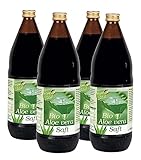 KOPP Vital® Bio-Aloe-Vera-Saft | Karton mit 4 x 1 Liter | 100% Direktsaft |...