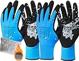 GAVOROHANS Wasserdichte Thermo-Winter-Arbeitshandschuhe,...