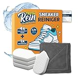 Premium Schmutzradierer Schuhe | 4 Stück Sneaker Reiniger Weiß - Radierschwamm...