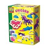 SES 00410 Knete-Einhorn-Neonglitzer, [MULTIPLE]