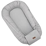 FEEDO Babynest mit Schnürung Baby-Kokon 90x60 cm Vielseitig Baumwolle...